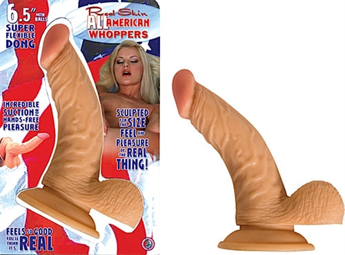 All American Whopper Flexible Realistic 6.5" Dildo