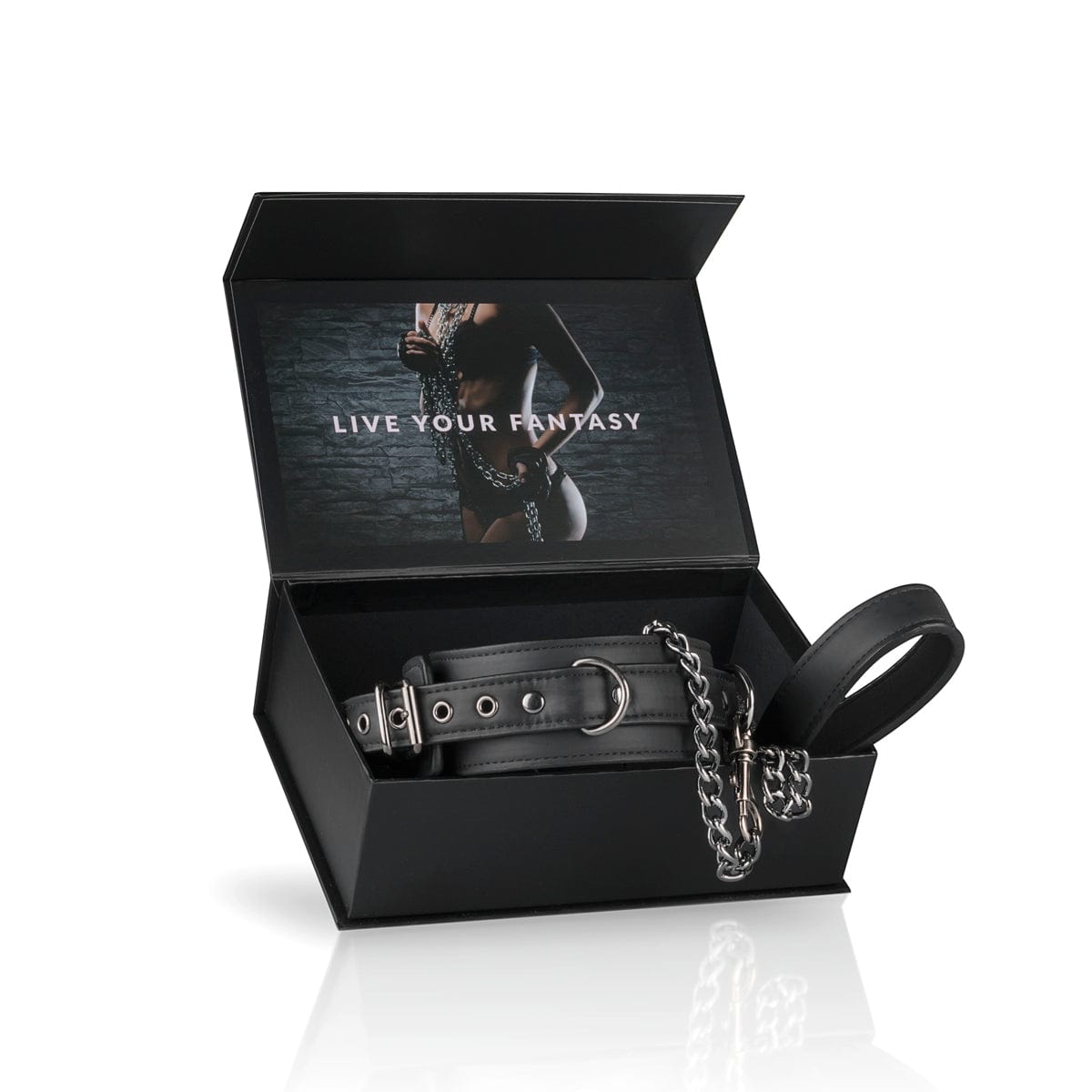 Fetish Collar With Leash Bondage Set for Submissive Play