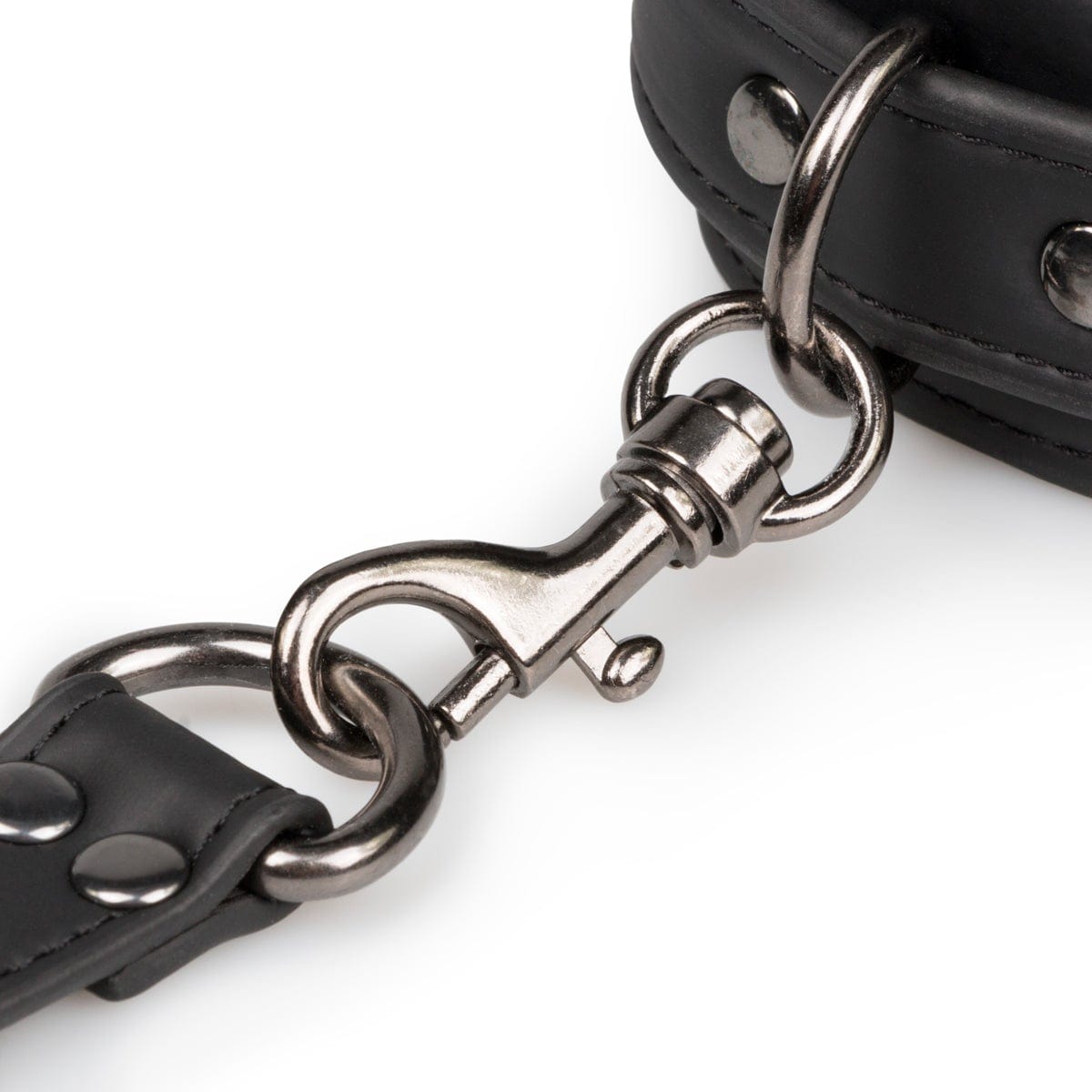Hogtie Black Faux Leather Bondage Restraint