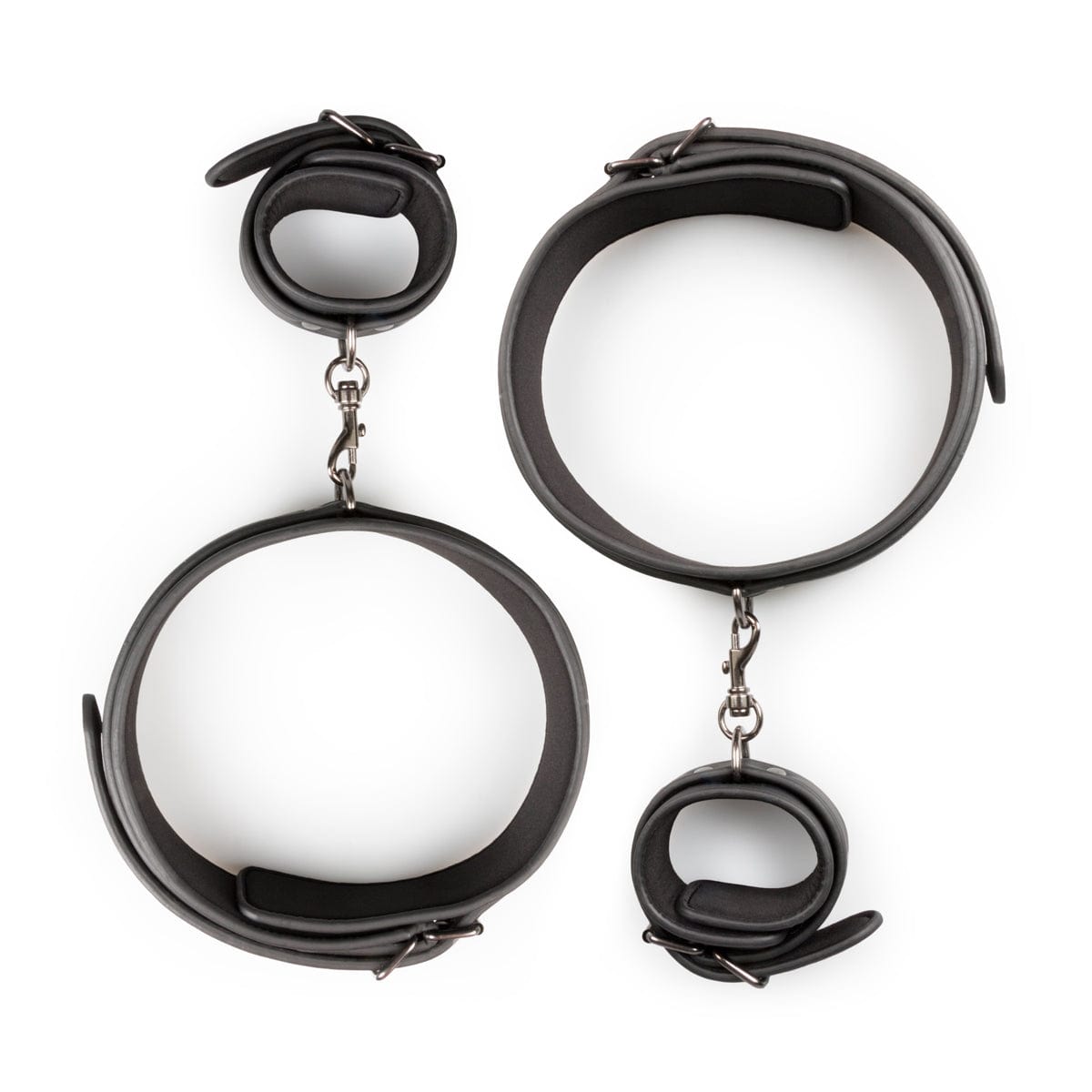 Thigh and Wrist Cuff Set – Durable Faux Leather BDSM Restraint Accessory