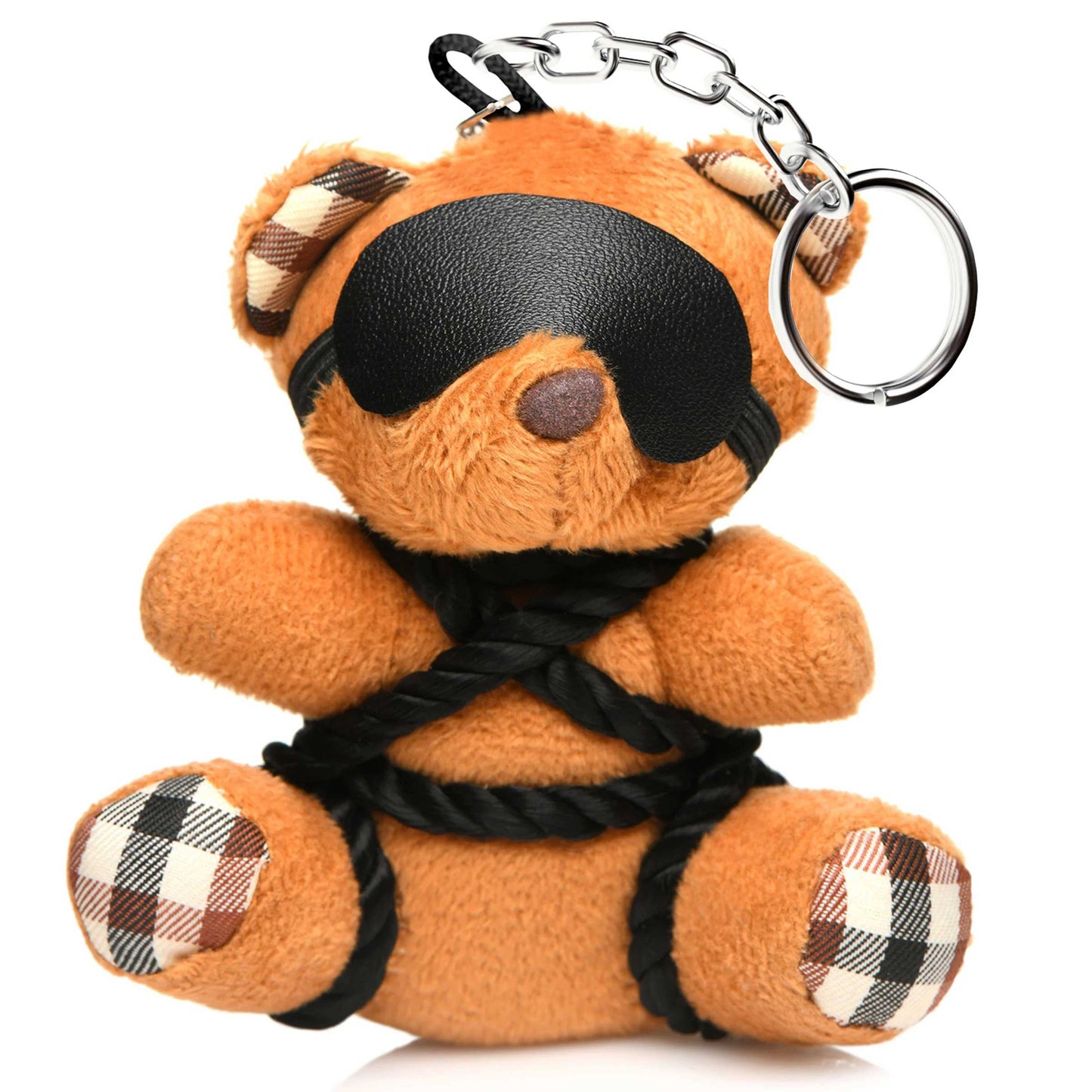 Rope Teddy Bear Keychain – Bondage-Inspired Accessory