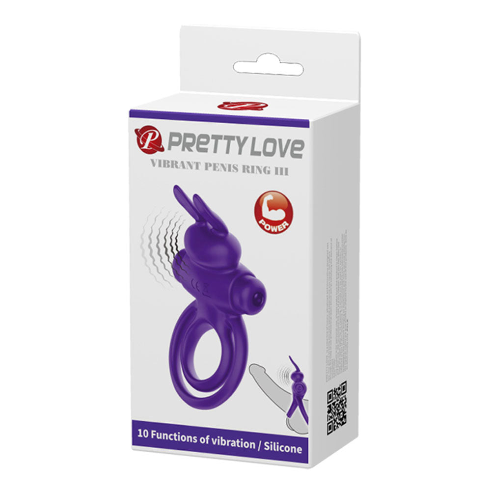 Vibrant Penis Ring III – Silicone Rabbit Cock Ring Vibrator