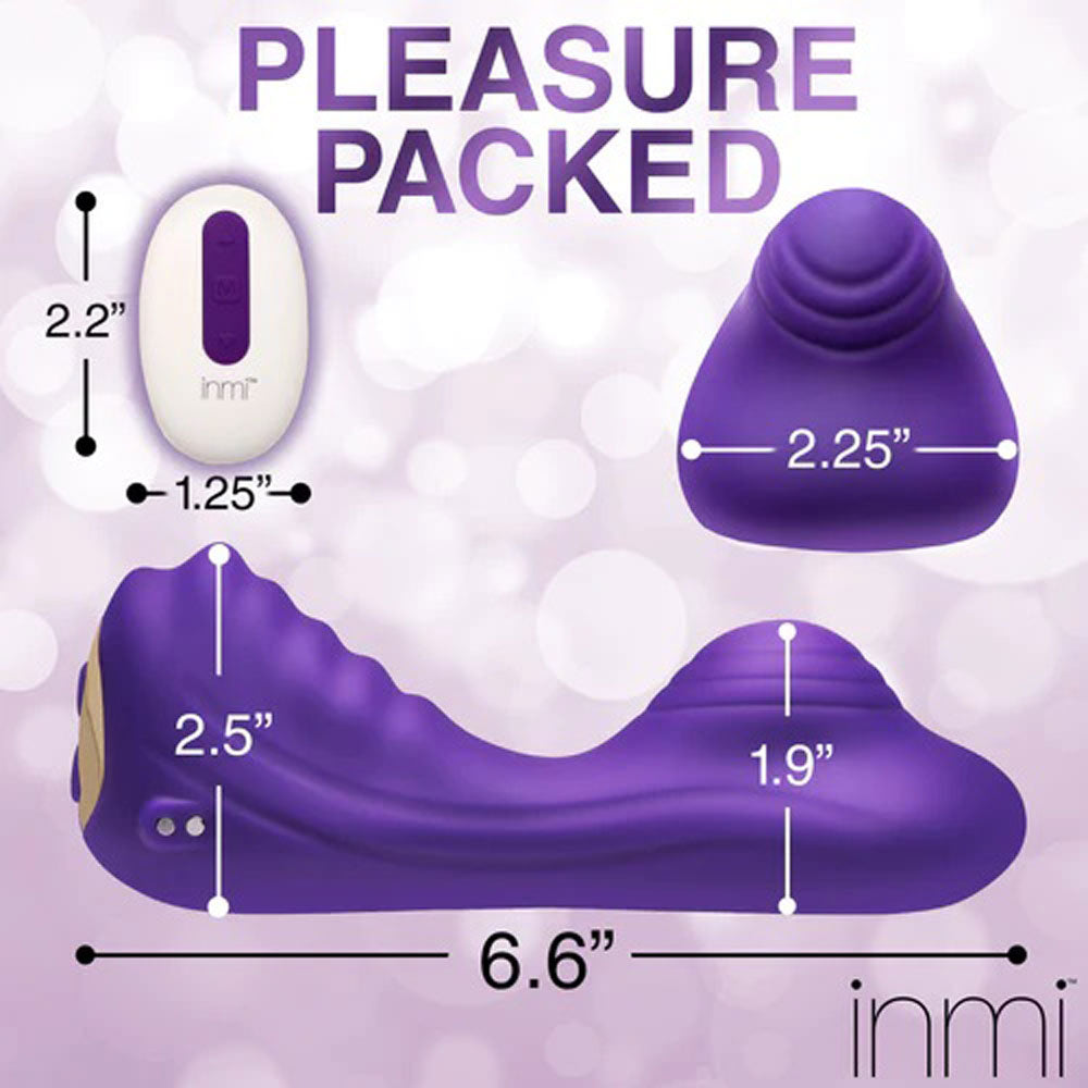 Purple Silicone Vibrating Grinder with Remote Control