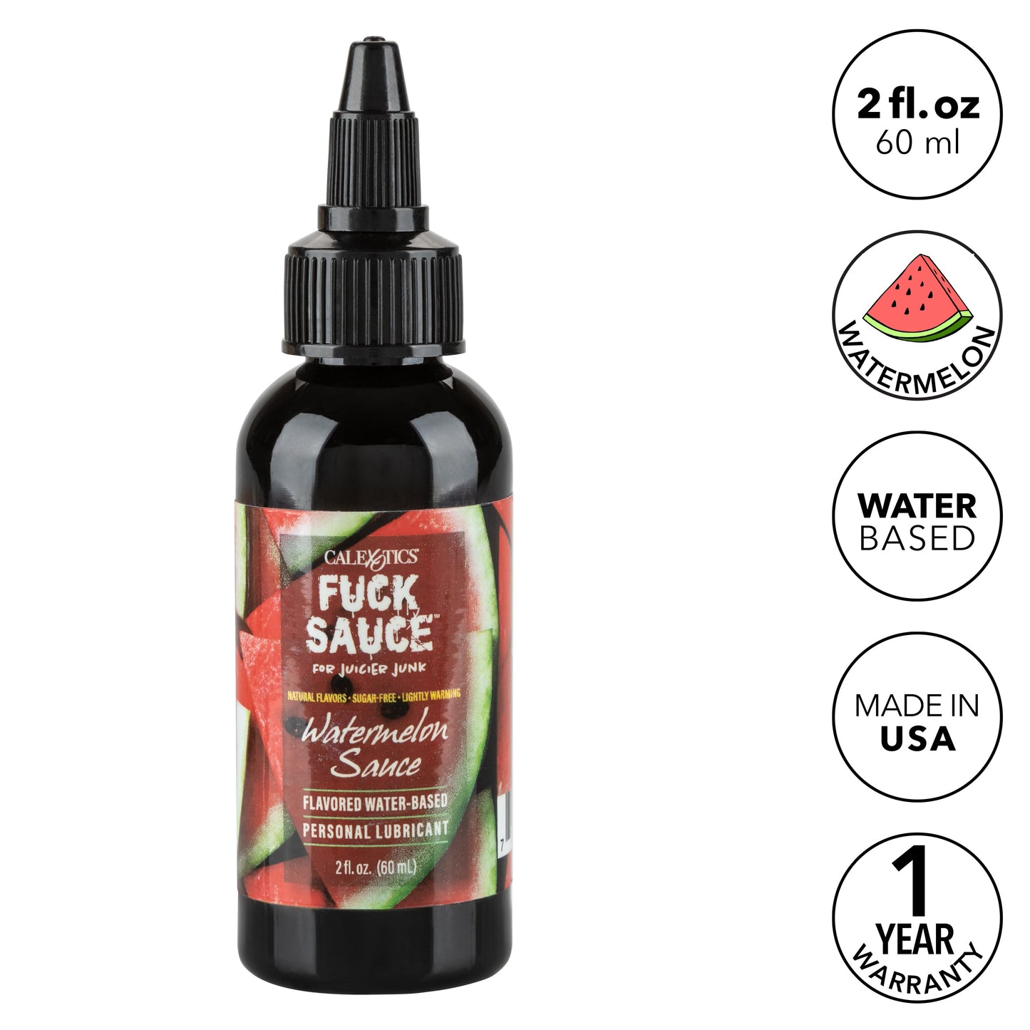 Fuck Sauce Flavored Water-Based Lubricant – 2 Fl. Oz. Strawberry | Watermelon