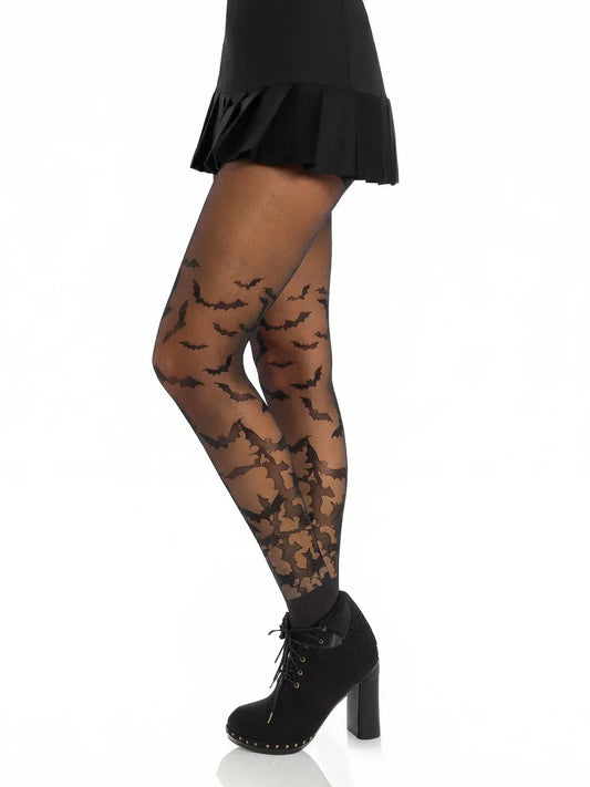 Leg Avenue Bat Wing Sheer Tights – Breathable Micro Net Tights