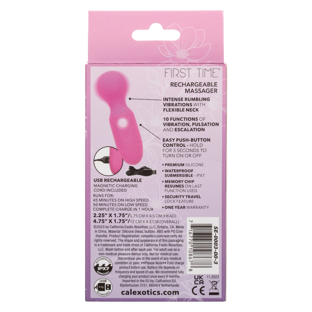First Time Rechargeable Massager – Compact Powerful Vibrator