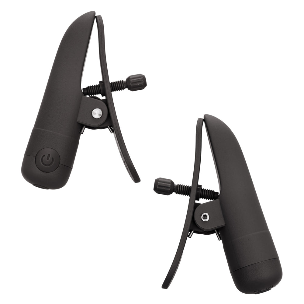 Vibrating Black Nipplettes Nipple Clamps For Pleasure