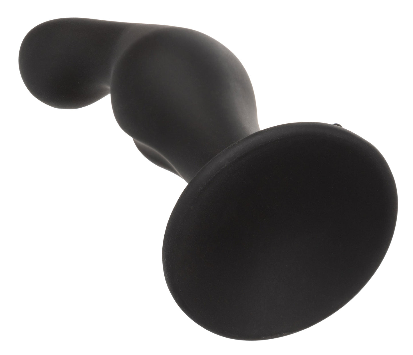 Silicone Anal Ripple Kit Set of 3 Black Graduated Curved Anal Plugs with Suction Cup Base