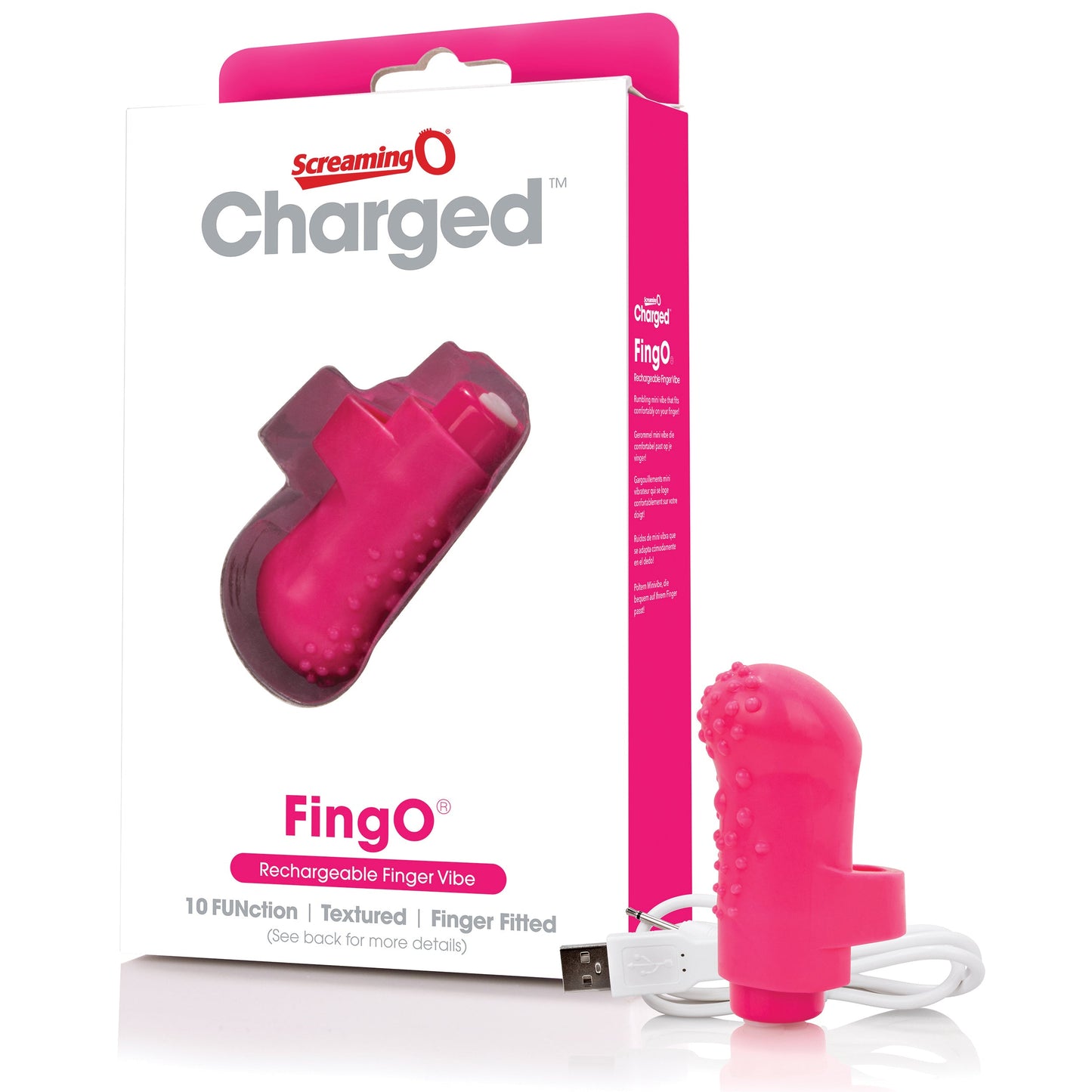 Charged Fing O – Rechargeable Mini Finger Vibrator with Vooom Technology