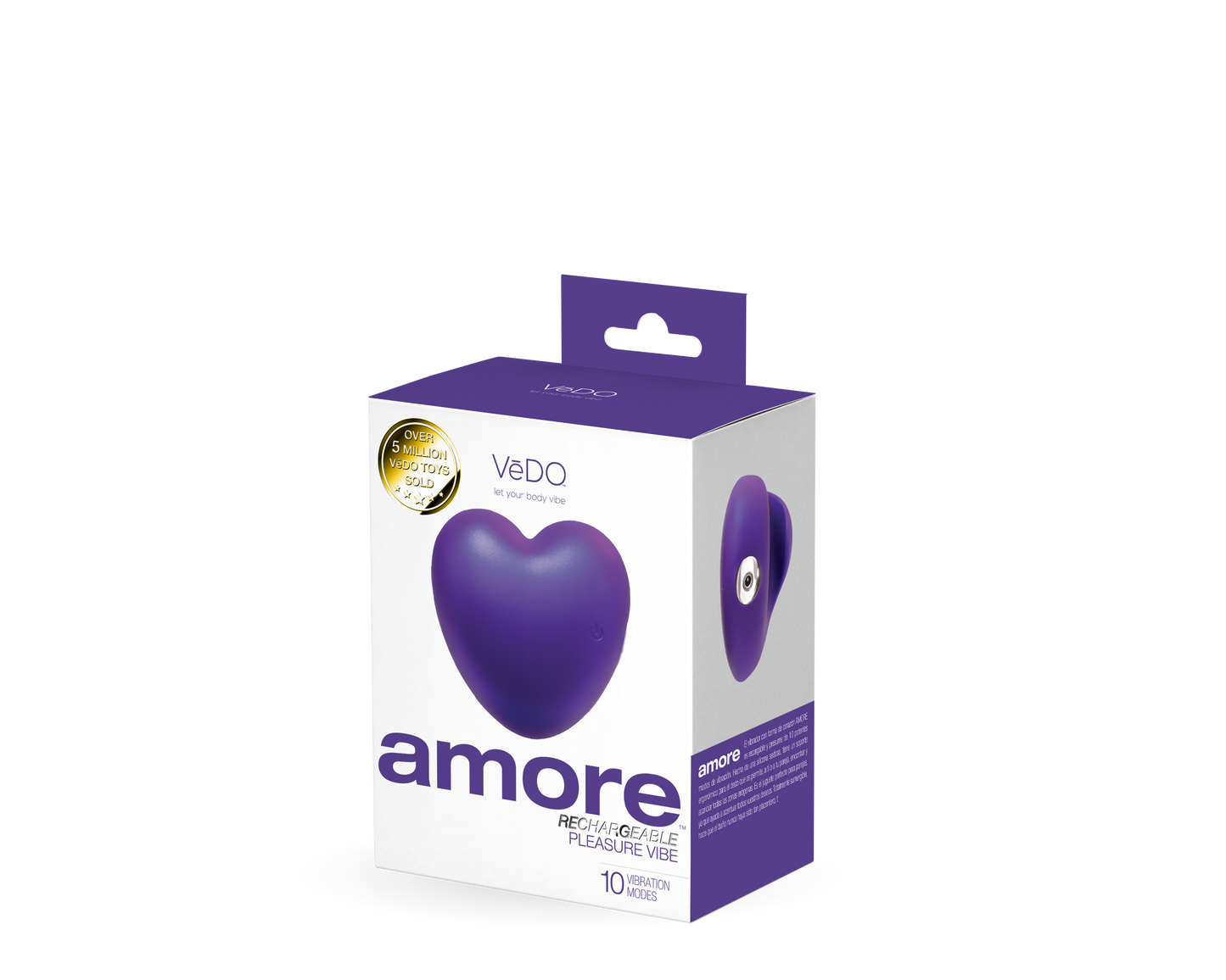 Amore Purple Vibrator with 10 Vibration Modes