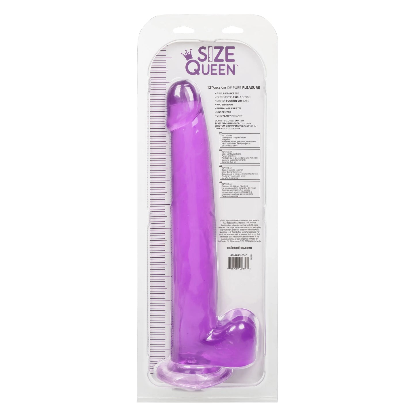Size Queen 12 Inch Realistic Dildo – Firm 30.5 Cm Dildo