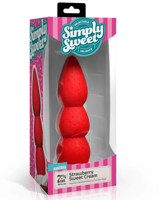 Strawberry Sweet Cream Premium Silicone 7.8" Dildo > Dildos > Other Dildos