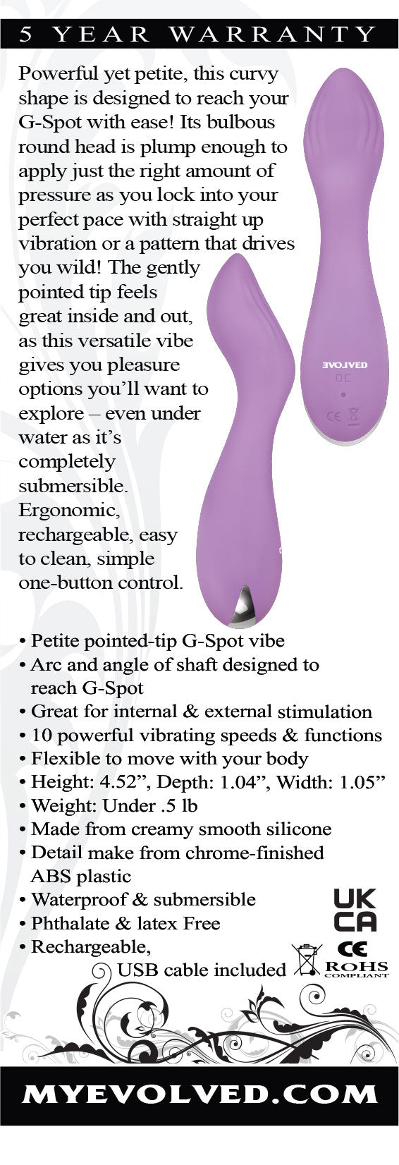 Evolved Lilac G 11.5 cm Mini Vibrator