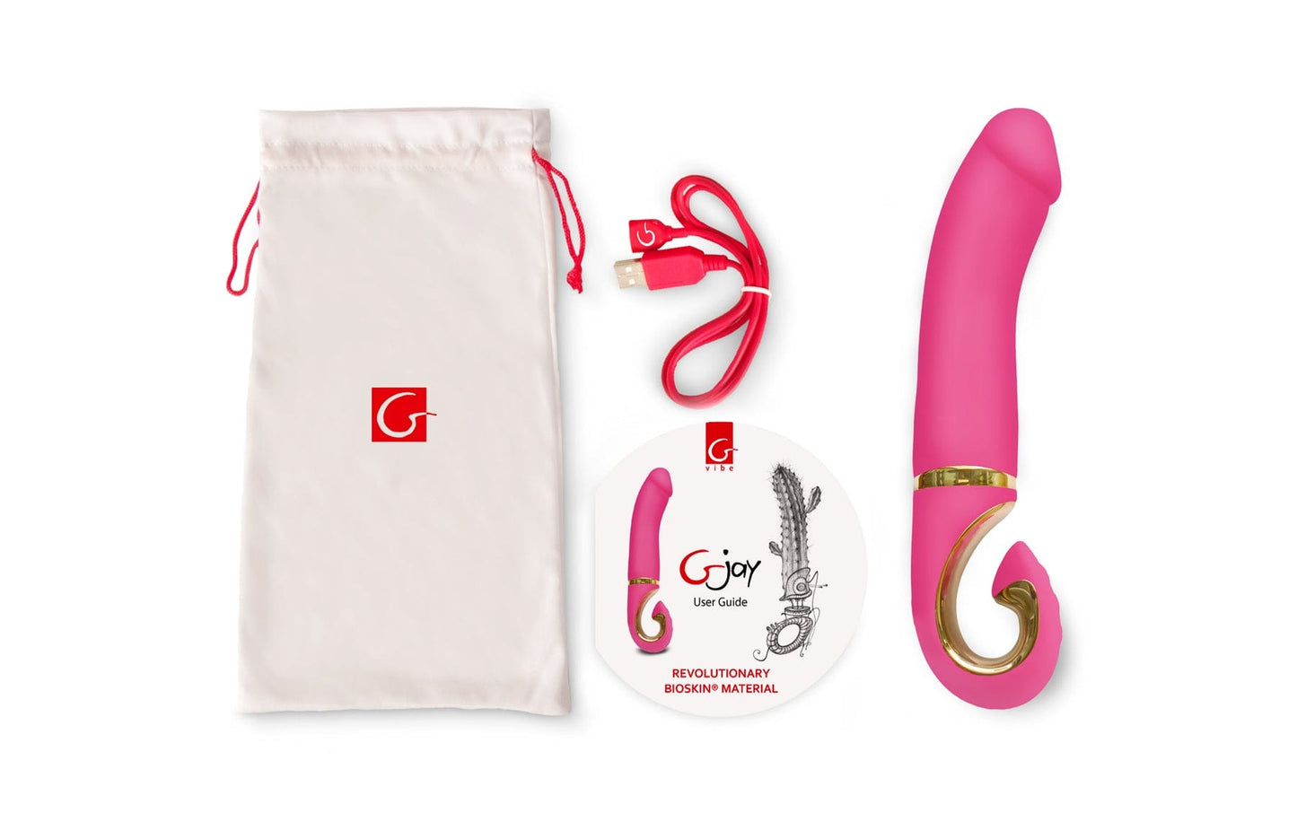 Gjay Neon Rose Waterproof Toy with 6 Vibration Modes
