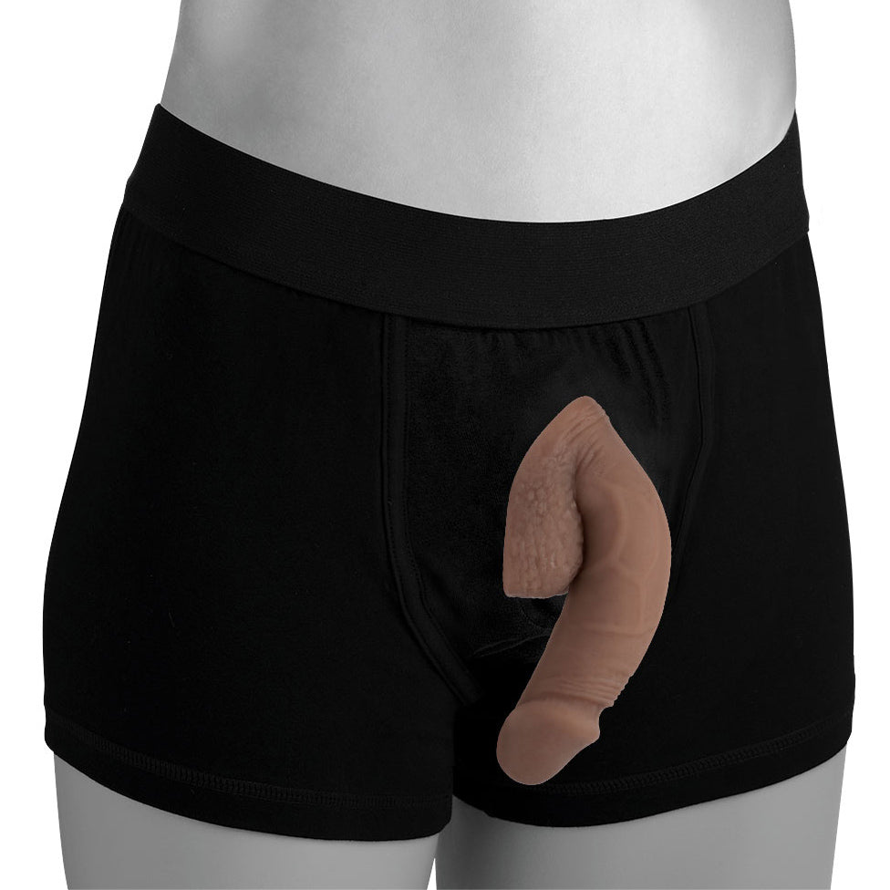 Large Bulge Soft Packer Dildo 6 Inches Medium Skin Tone