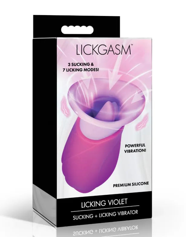 Licking Violet – Suction and Licking Vibrator with 10 Modes