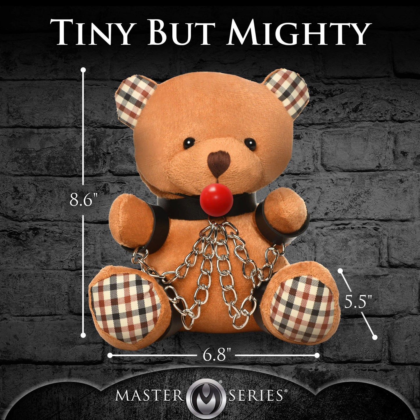 Master Series Gagged Bondage Bear Plush Toy