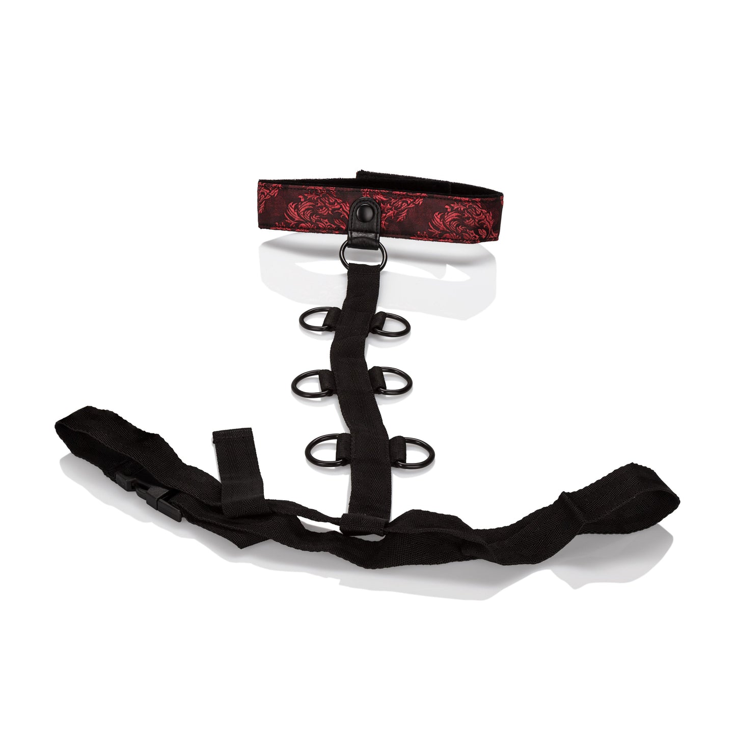 Scandal Collar Body Restraints (Red and Black) – Plush Adjustable Restraints