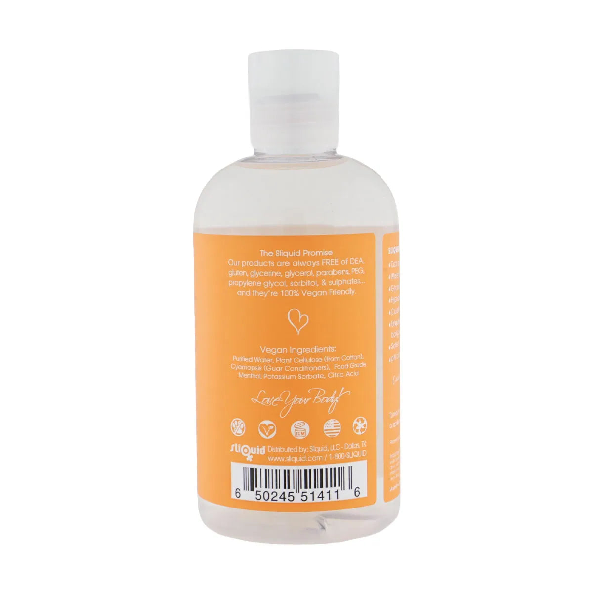 Sliquid Naturals Sizzle – Water-Based Stimulating Personal Lubricant 255 ml