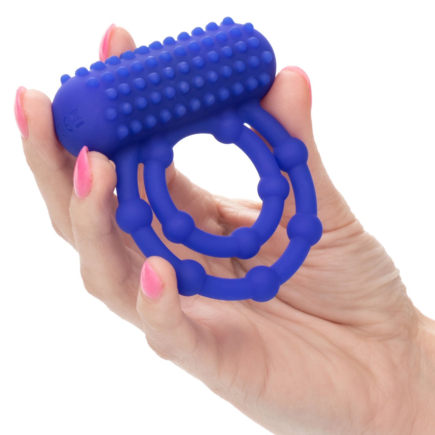 Maximus 10 Bead Rechargeable (Black) – Stretchy Silicone Cock Ring