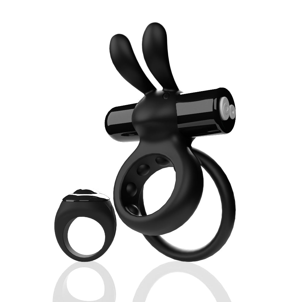 Ohare Remote Control Wearable Rabbit Vibrator (Black) – Rechargeable Waterproof Silicone Vibrator