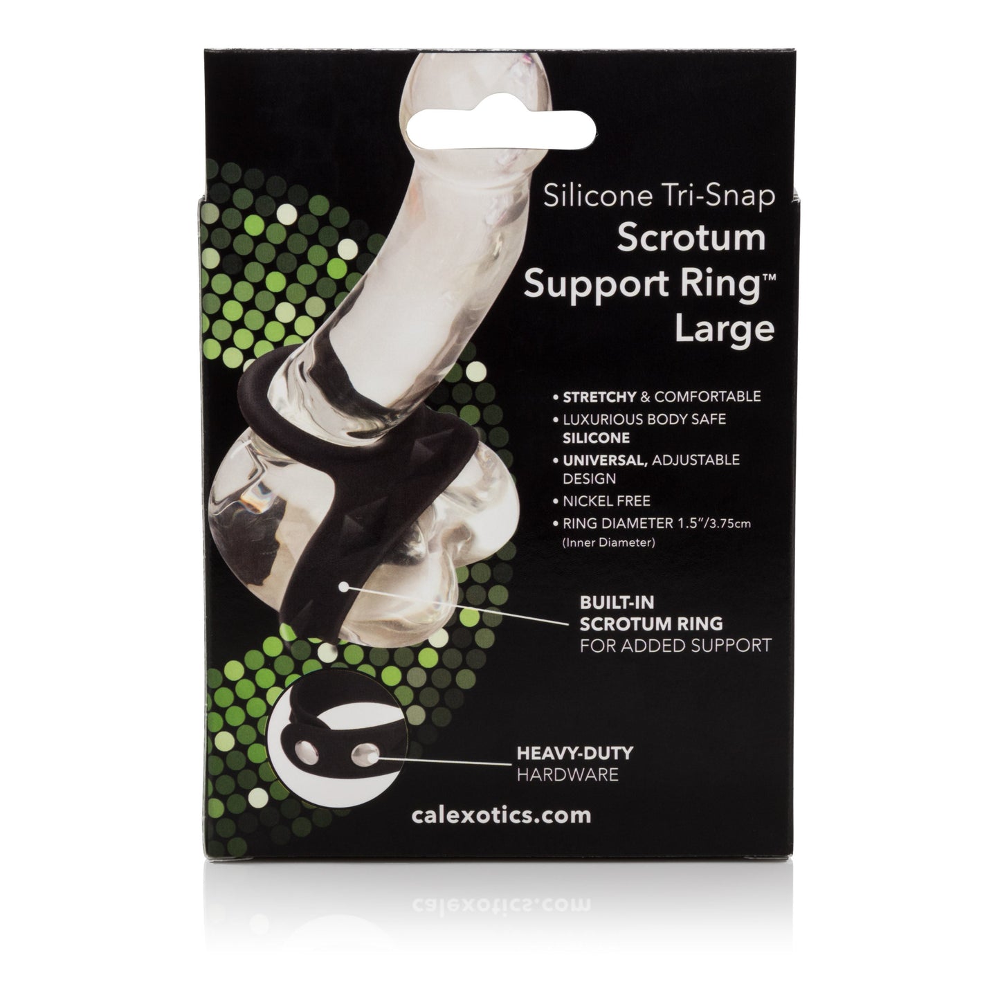 Silicone Adjustable Tri-Snap Scrotum Support Ring Large – Comfortable Silicone Support Ring
