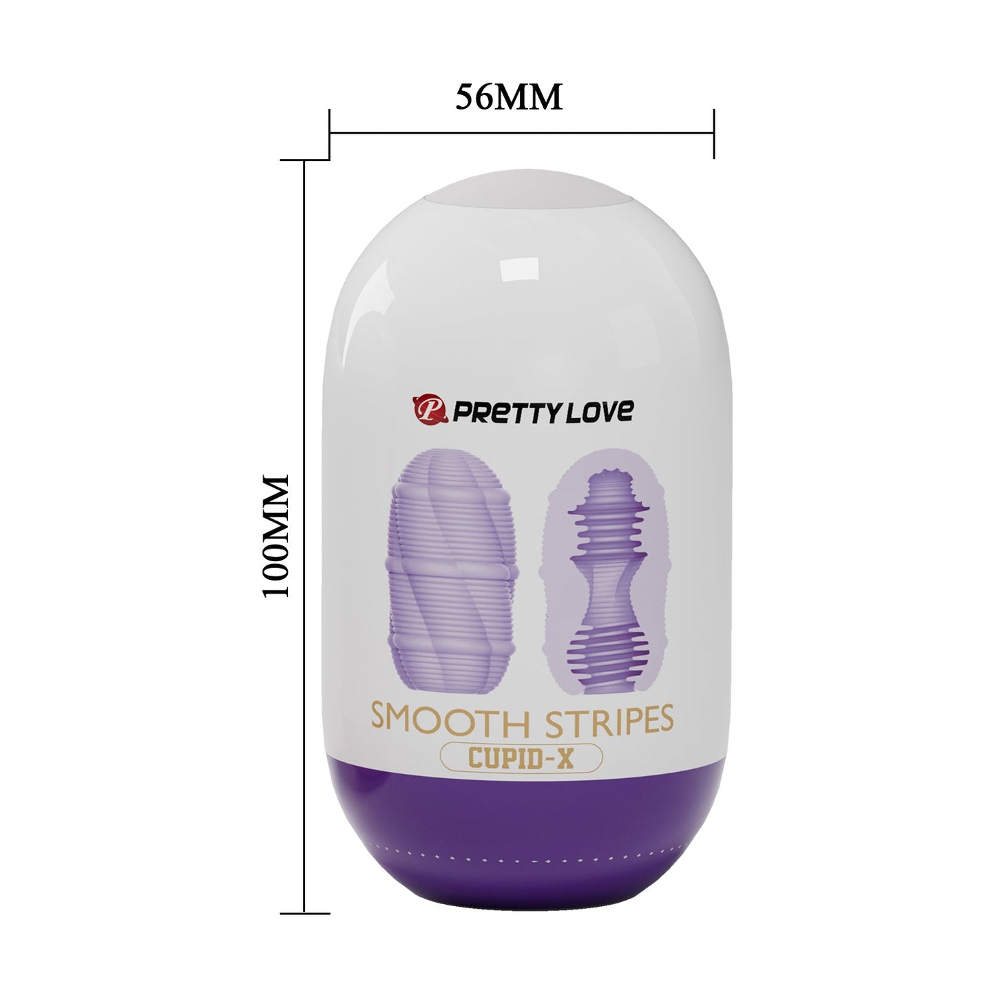 Pretty Love Cupid X Smooth Stripes – Textured Masturbator