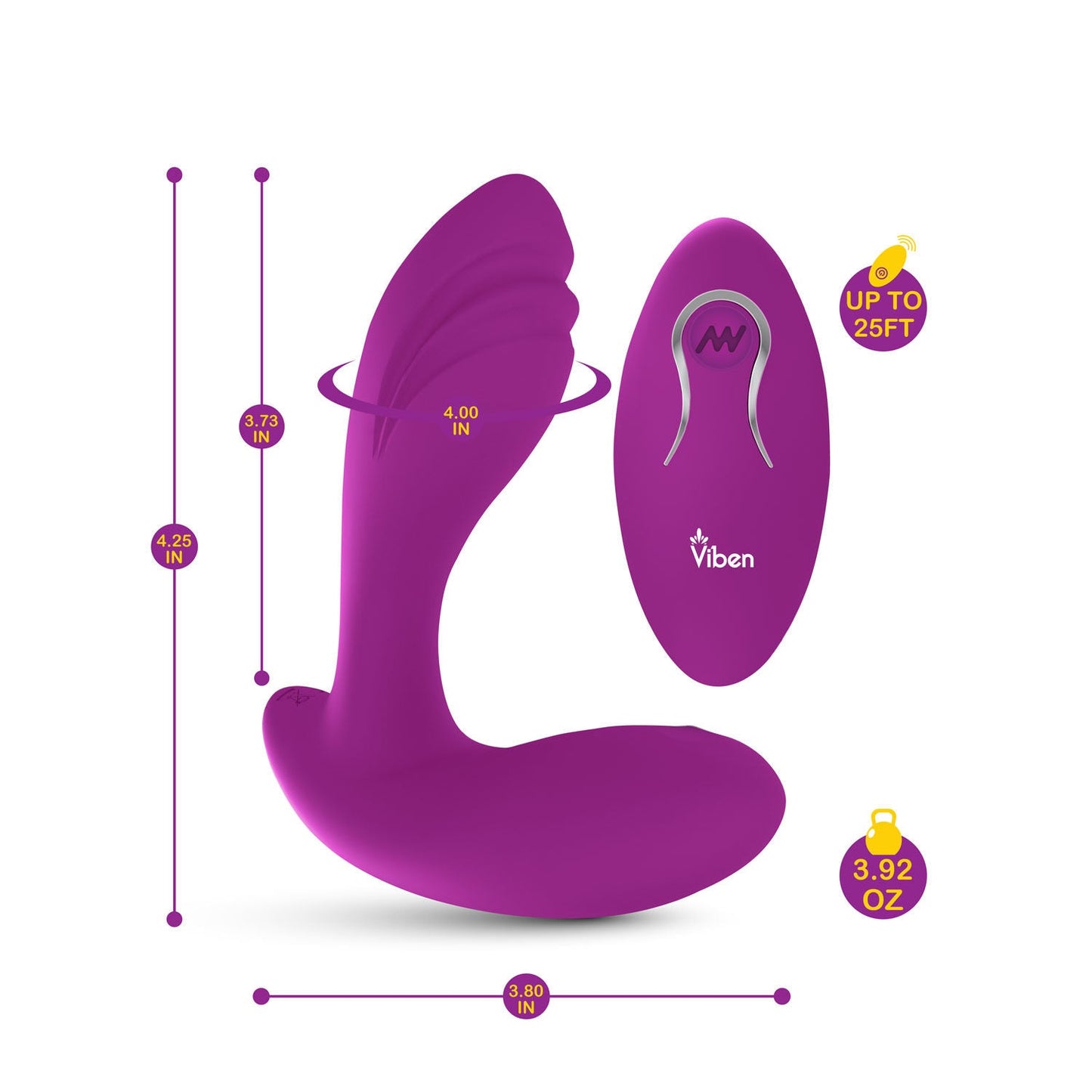 Epiphany Clitoral Rollerball Panty Vibe (Berry) – Remote-Controlled Dual Motor Panty Vibrator