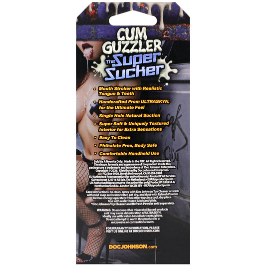 Doc Johnson Cum Guzzler Ultraskyn Mouth Stroker – Realistic Oral Masturbator