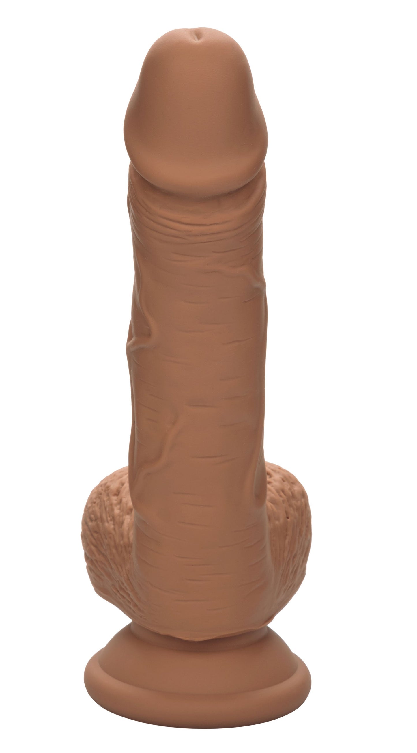 Dual Density Silicone Studs 5 Inch 12.75 cm Brown Realistic Flexible Design with Suction Cup Base