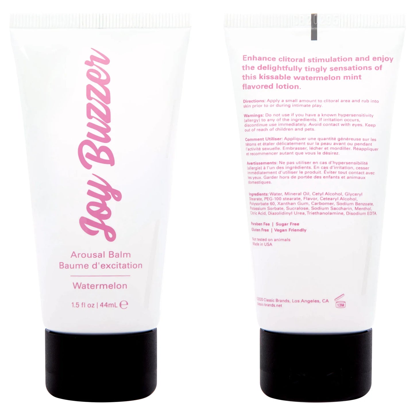 Joy Buzzer Watermelon – Kissable Cooling Lotion for Clitoral Stimulation