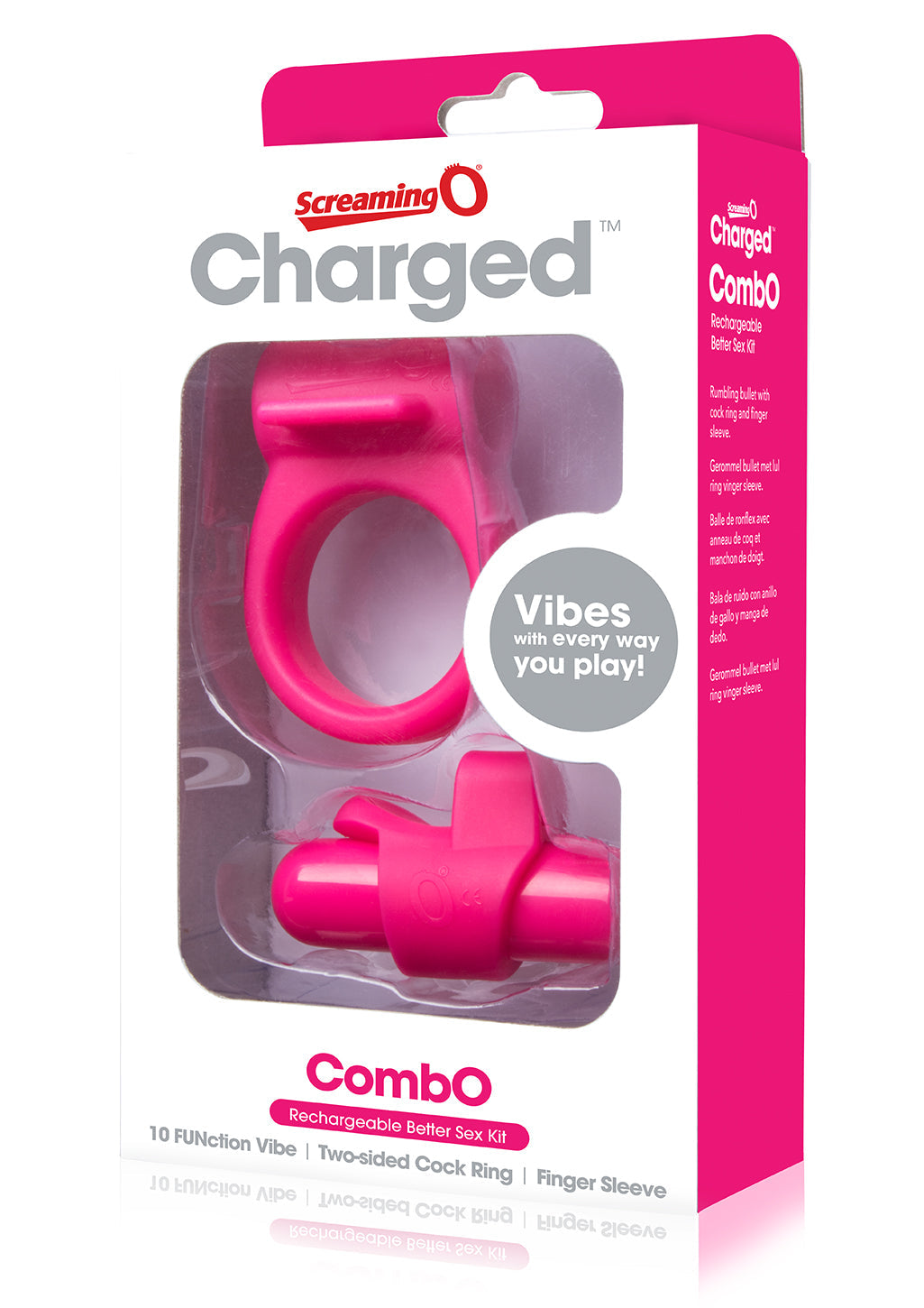 Charged Combo Kit 1 – Body-Safe Silicone Cock Ring and Fingertip Sleeve Kit