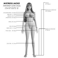 Mistress Jackie Life Size Sex Doll with 3 Wig Colors and Lingerie, 64 Pounds BioSkin TPE Poseable Joints