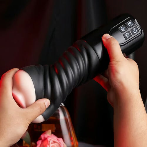 Beta - Blowjob Double Hardness Sucking Vibrating Masturbator Male Stroker Masturbation Cup