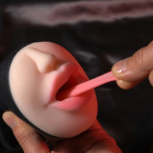 Beta - Blowjob Double Hardness Sucking Vibrating Masturbator Male Stroker Masturbation Cup