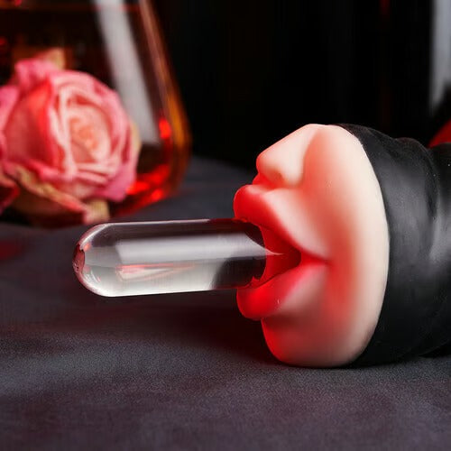 Beta - Blowjob Double Hardness Sucking Vibrating Masturbator Male Stroker Masturbation Cup