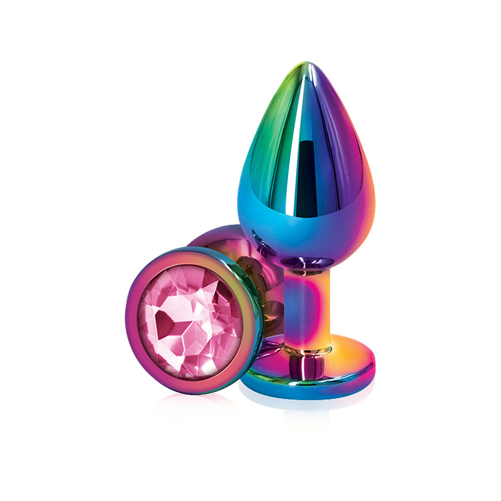 Rear Assets Multi Medium (Pink Gem) – Lightweight Metal Butt Plug
