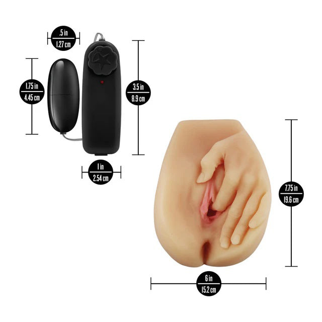 Enlust Selena (Beige) – Life-Sized Masturbator with Dual Openings and Vibrator