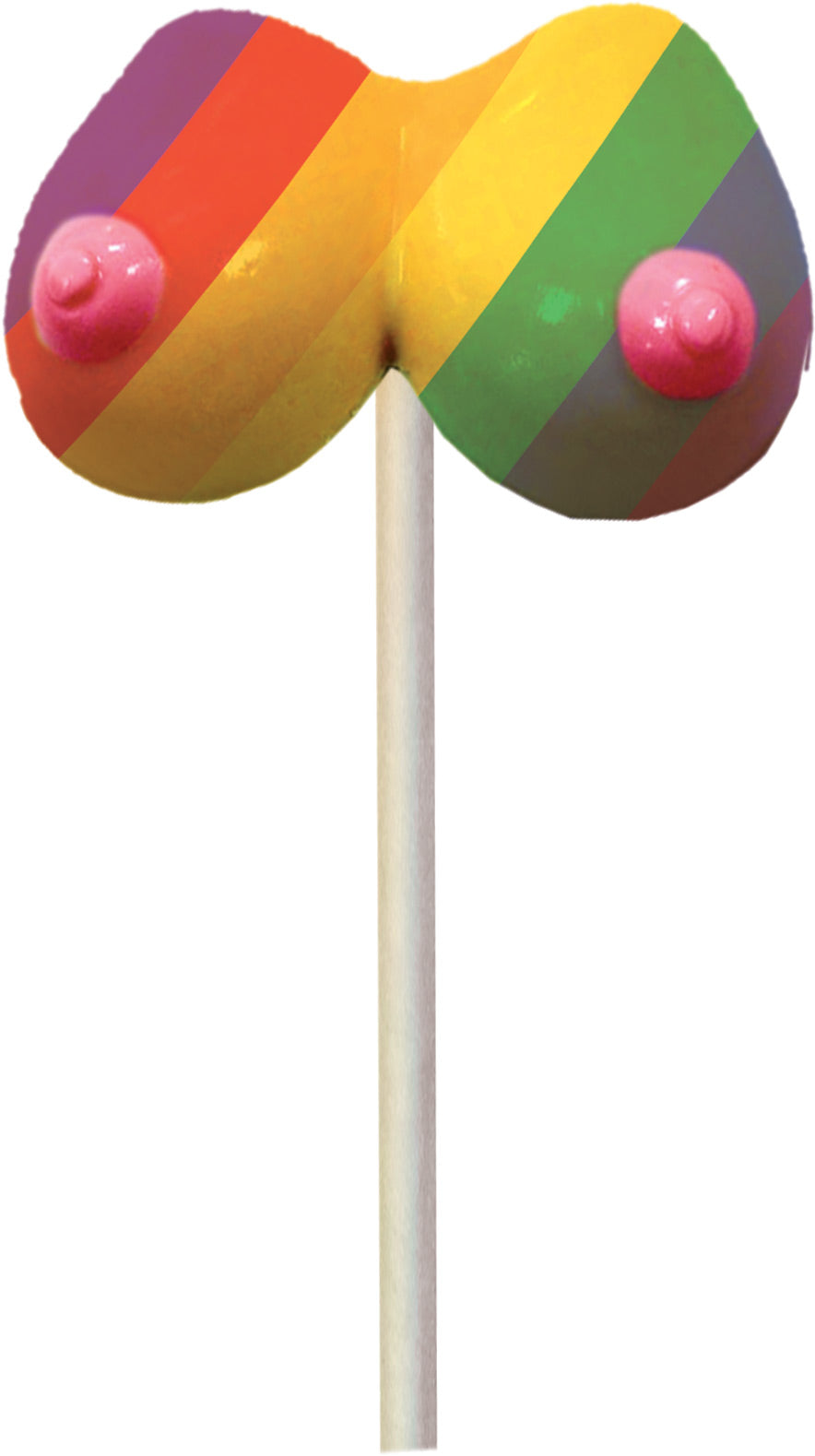 Rainbow Boobie Candy Pop – Multi-Flavored Edible Candy