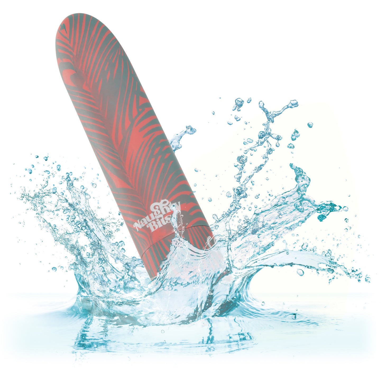 Naughty Bits You Do You Mini Massager 3-Inch Silicone Bullet with Floral Pattern and 10 Vibration Functions