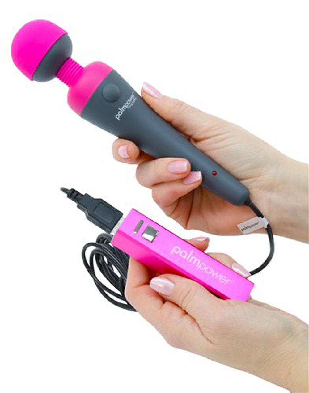 PalmPower Massage Wand Plug and Play with Power Bank