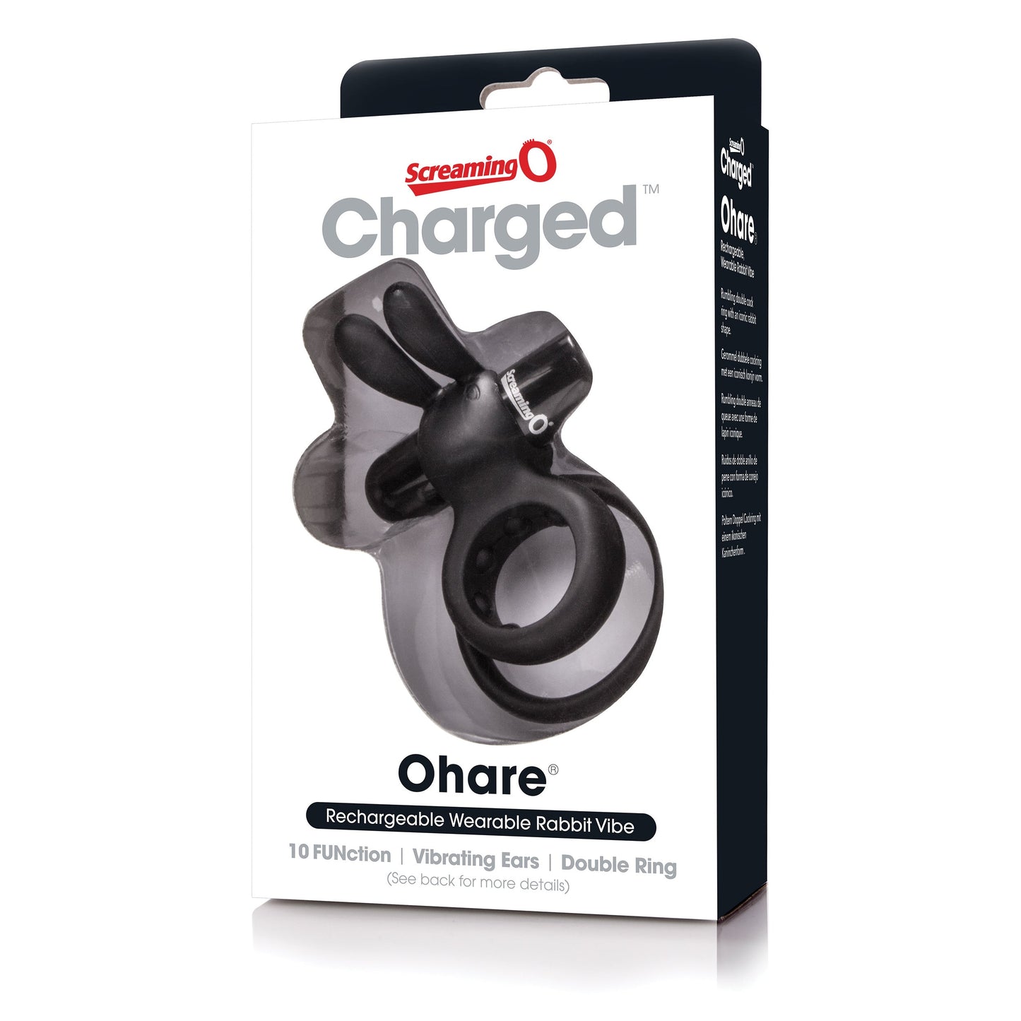 Charged Ohare – Rechargeable Double Cock Ring Rabbit Vibrator