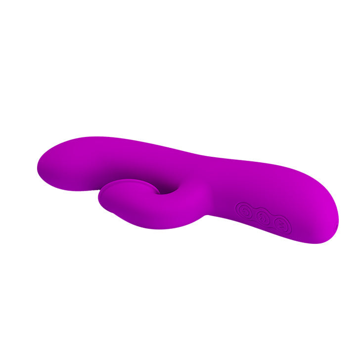 Rechargeable Anthony – Silicone Clit Suction Rabbit Vibrator With Curved Shaft And Thicker Tip