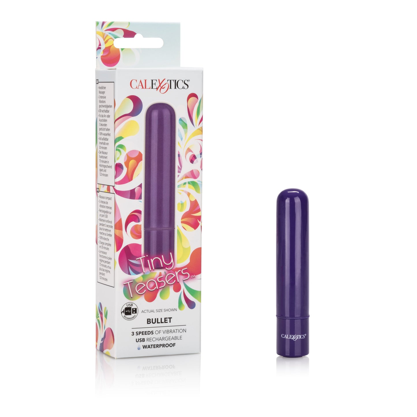 Tiny Teasers Bullet Vibrator Purple Compact Multi-Speed Waterproof