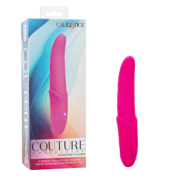 Couture Collection Gyrating Flicker Pink Wireless Vibrator