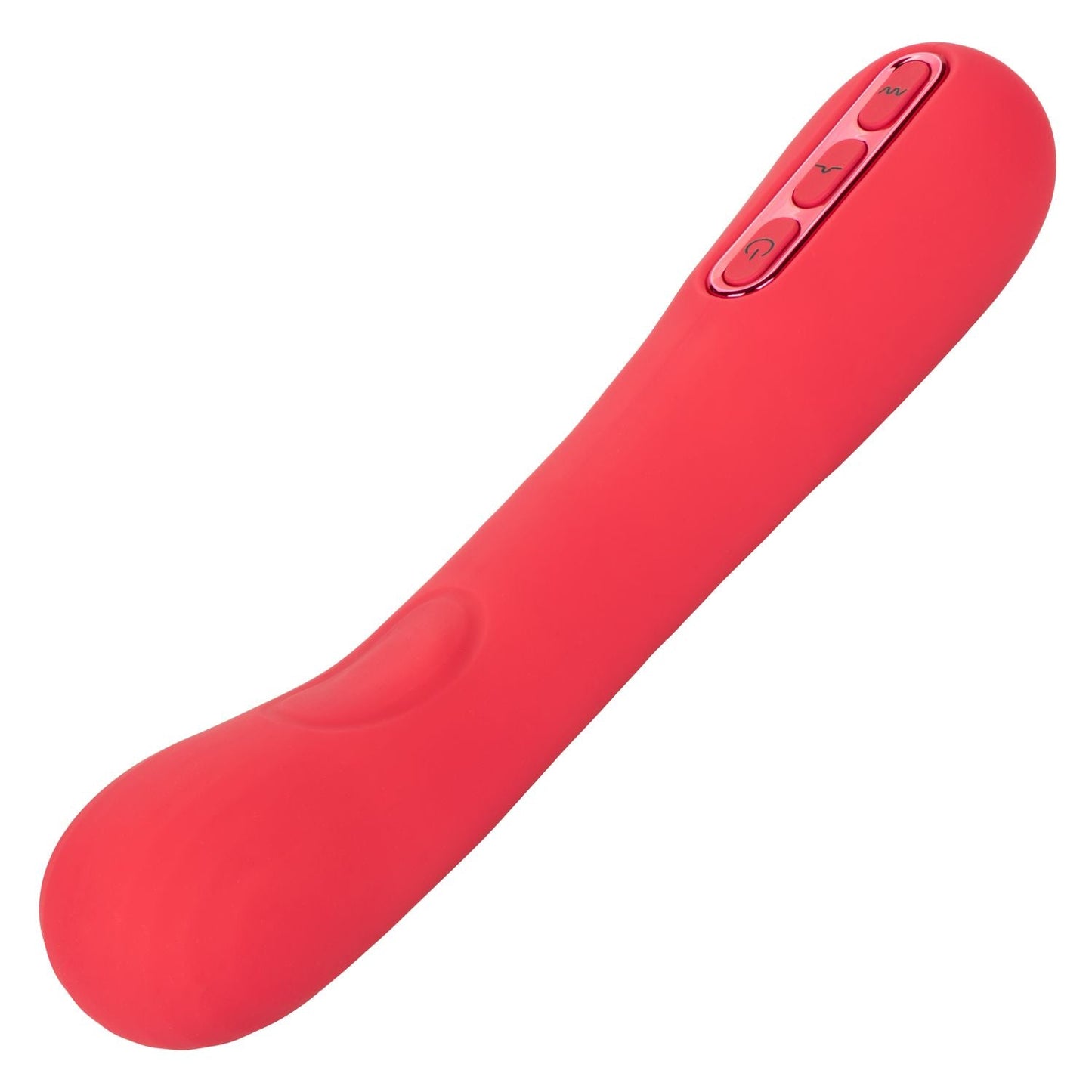 Throb Thumper Red Premium Silicone Massager with Dual Thumping Pads and 3-Speed Vibration