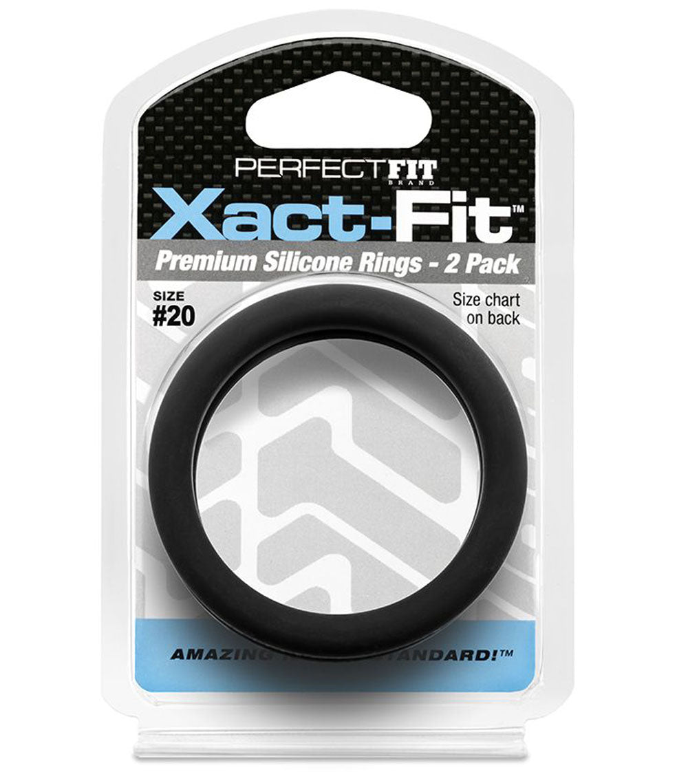 Xact Fit Cock Rings 2 Inch 2 Pack for Enhanced Comfort and Precision
