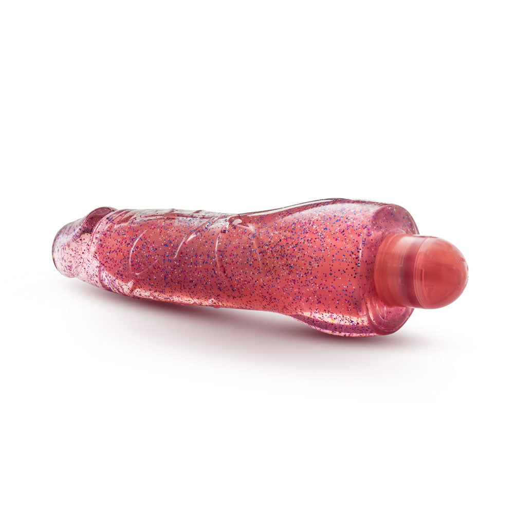 Molly Glitter Realistic Vibrator with Multi-Speed Pink Glow