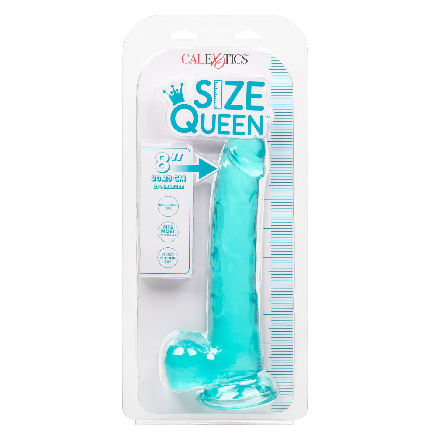 Size Queen 8 Inch Realistic Dong in Ivory