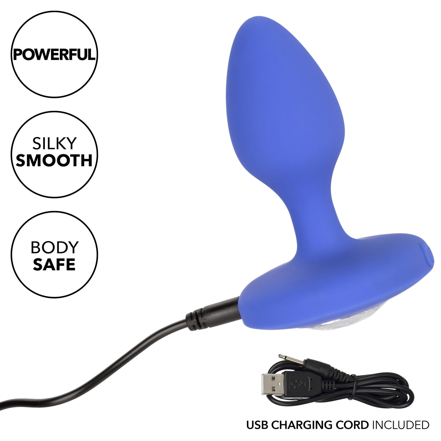 Cheeky Gems Medium Rechargeable Vibrating Probe – Flexible Silicone Vibrator
